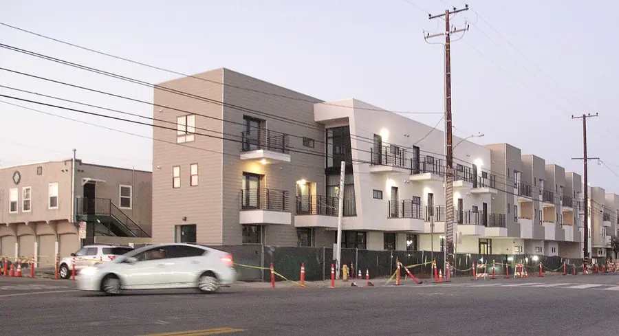 New housing along Whittier Boulevard in East Los Angeles