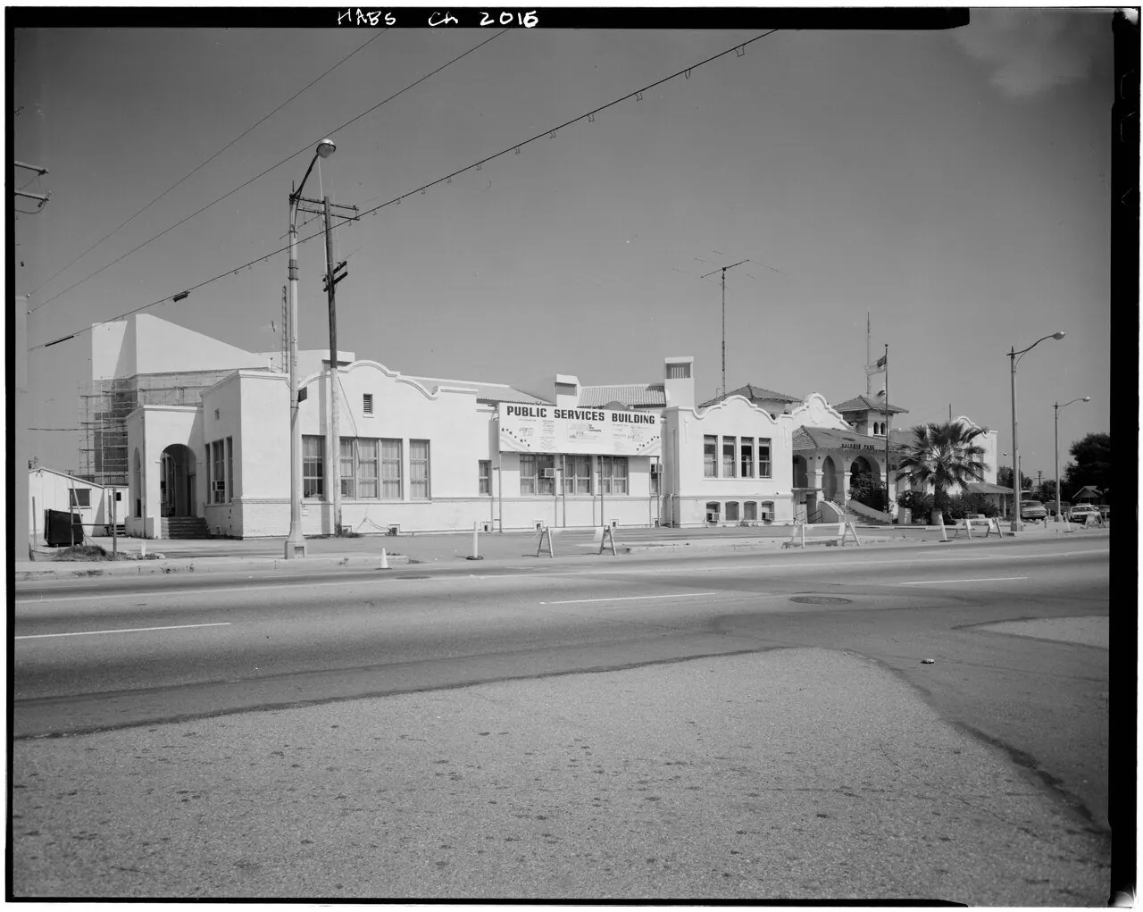 1978 survey photo of Central School on East Pacific Avenue in Baldwin Park