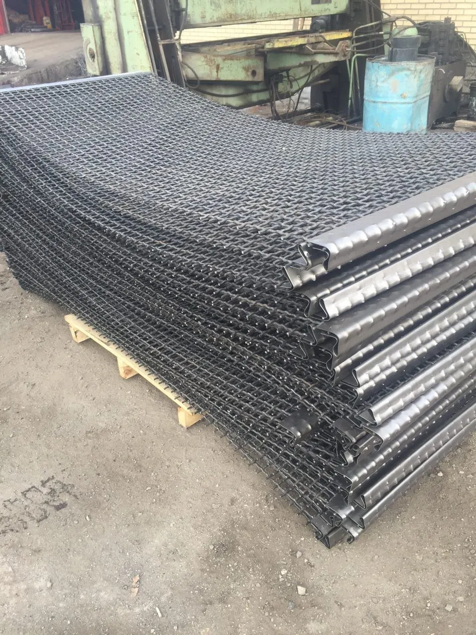 Rolls of metal screen mesh